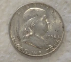 1952 US Franklin SILVER Half Dollar