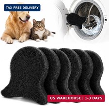 Pet Hair Remover for Laundry, Reusable Pet Hair Catcher 6PC,Black