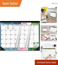 Magnetic Calendar 2026-2027 for Fridge 17x12 Inches Schedule Planner Monthly
