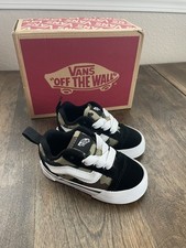Vans Knu Skool Elastic Laces Camo Black Camouflage Toddler Size 5.5 New In Box
