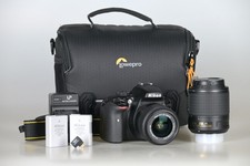 Nikon D3300 w/ 18-55mm VR 55-200mm VR, Lowepro bag, 2 batts, WU-1a, 4454 clicks 