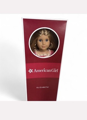 American Girl Elizabeth 18'' Doll Blonde Wavy Hair Pink Historical Gown Boxed