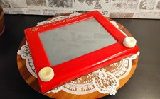 Vintage Etch A Sketch No. 505 Ohio Art Company Magic Screen Red Frame Working