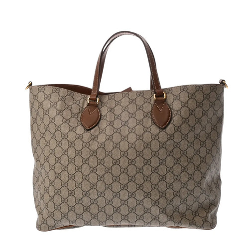 Gucci 2WAY 453705 Handbag Canvas / Leather Brown #WB4579