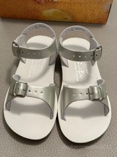 Sun-San Salt Water Sandals Surfer Silver Kids Size 11