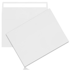 100Packs A7 White Envelopes 5x 7 Inch Card Envelopes,Self Seal for Weddings, ...
