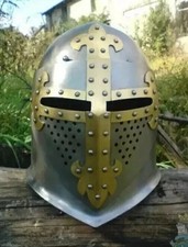 Medieval Armor Crusader Knight Reproduction Cosplay Templar Knight Helmet