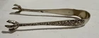 Vintage S. Kirk & Son Sterling Silver  Sugar Tongs, Repouse, Signed, 1.4 Ounces.