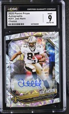 2025 Panini Prizm Joe Horn #201 Choice Autographs CGC 9