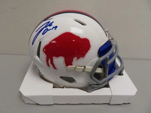 Josh Allen Signed Auto Autograph Bills Mini Helmet Beckett BAS COA