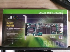 LSI 3ware 9650SE-4LPML SATA II 3 Gbps RAID Controller Card - Brand New