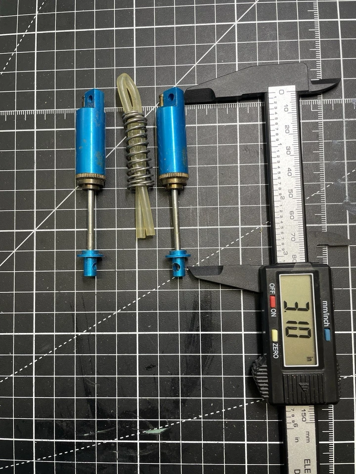 VINTAGE PARMA BLUE ALUMINUM 1:10 SCALE SHOCKS ??? DONT MISS OUT!!! HTF!!!! - Image 4 of 4