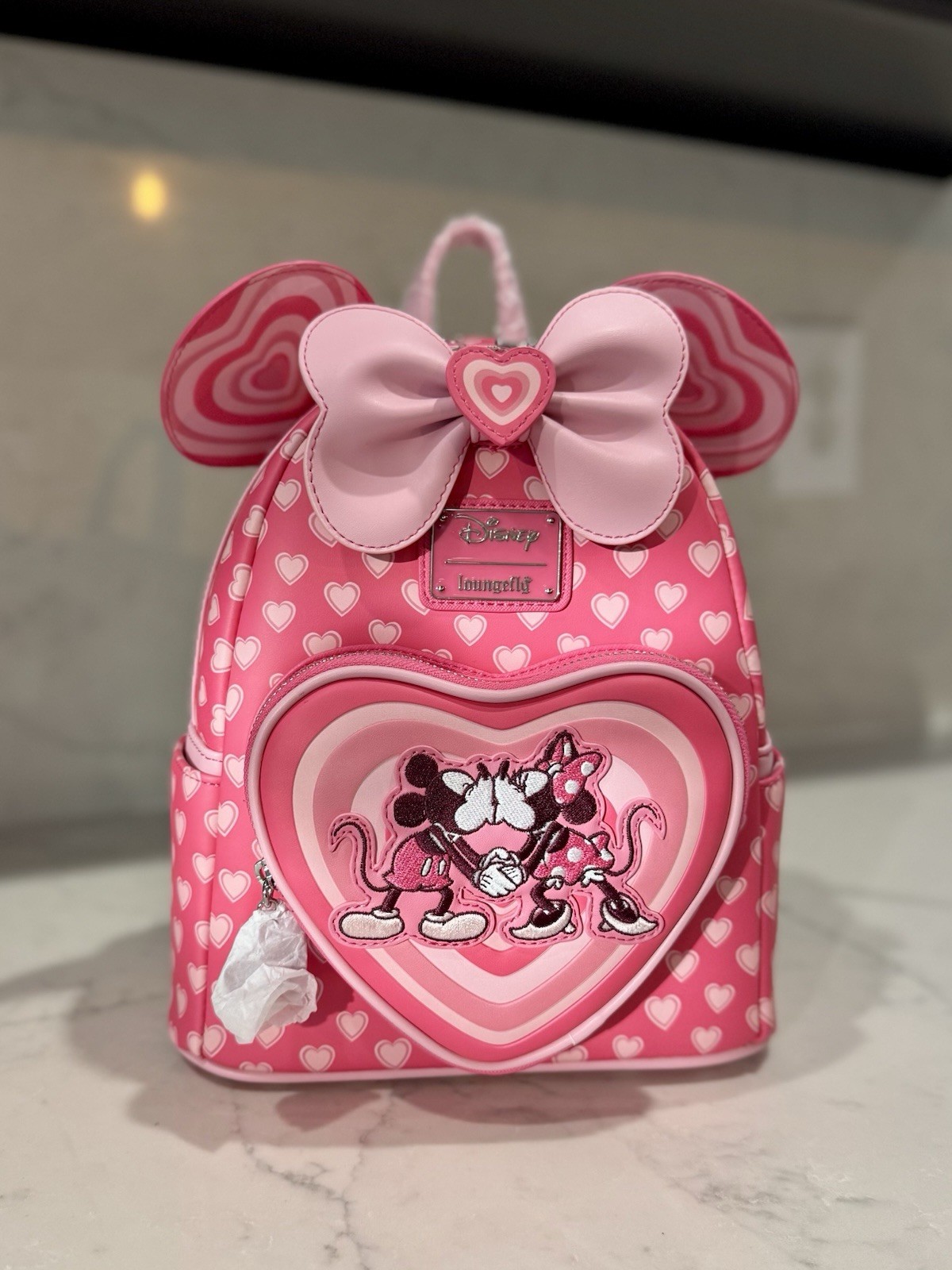 Limited Edition Loungefly Disney Mickey & Minnie Heart Ears Bag - Sold Out