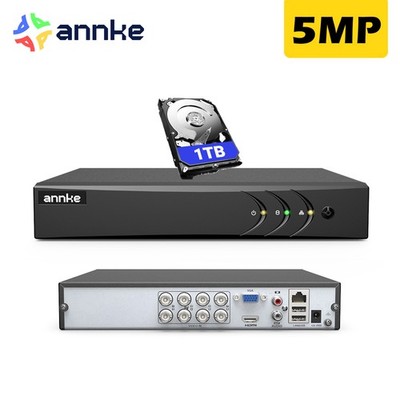 ANNKE 8 Kanäle DVR H.265+ Videoüberwachung für 2MP 5MP CCTV Überwachungskamera