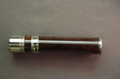 FLY ROD REEL SEAT Walnut 11380 Nickel Silver Cap and Ring - Picture 2 of 4