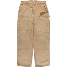 Used Carhartt Dungaree Fit Double Knee Duck Painter Pants Men's Size W31