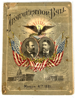 James Garfield Official & Scarce 1891 Inauguration Ball Program