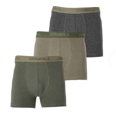 O'Neill 3er Pack Herren Boxershorts Schwarz Blau Grau Grün Anthrazit S - XXL