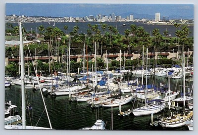San Diego CA Marina View Postcard - Humphrey's Half Moon Inn & Suites
