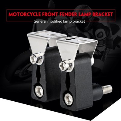 2X 22-31mm Motorcycle Fork Mount Bracket Holder Clamp Spot Fog Light Headlight - Foto 9