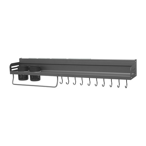 Mensola porta spezie 80 cm mensola da parete mensola da cucina sospesa porta spezie spezie wall rack - Foto 7 di 12