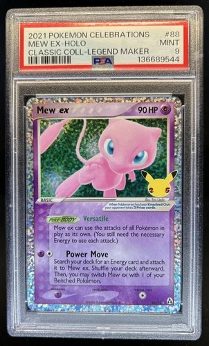 2021 Pokemon SWSH Celebrations Mew ex Classic Collection #88/92 PSA 9
