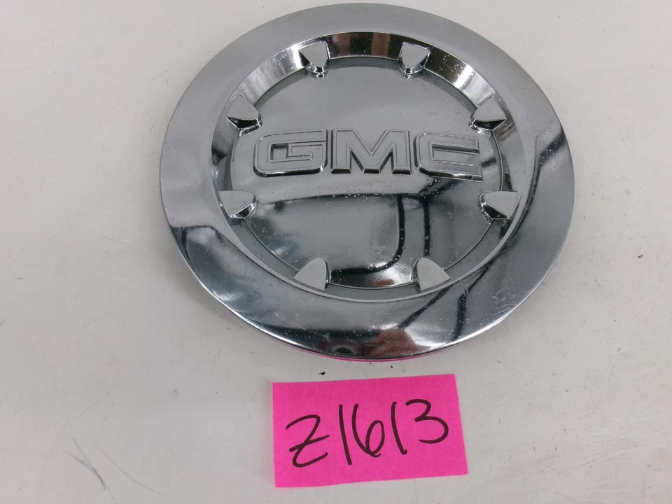 Tapa central GMC Yukon Denali Sierra cromada 9596381 OEM 20" rueda genuina Foto 4 de 4