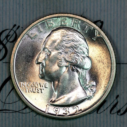 * 1932-S * SOLID+ GEM BU MS WASHINGTON QUARTER * FROM ORIGINAL COLLECTION