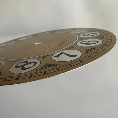 Dial Face 7inch Aluminium Dial Face Arabic Numeral Diameters 180mm Gold - Picture 11 of 12