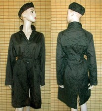 GRÜNBRAUNER REGENMANTEL - RAINCOAT - NYLON - VINTAGE - LILION - GR. M - L