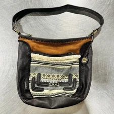 The Sak Purse Leather  Hobo Bucket Shoulder Bag western  Casual