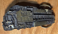 Vintage Union Pacific Railroad Belt Buckle Brass 3 1/2" L x 1 1/2" T