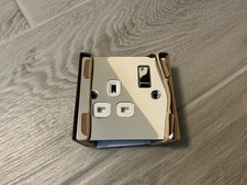 LAP Single Switched 13a Power Socket Polished Chrome