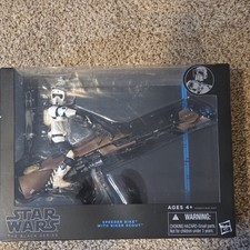 Hasbro Star Wars The Black Series Speeder Bike & Biker Scout Action Figure