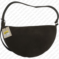 Allsaints Damen Half Moon Leder Crossbody Schultertasche Handtasche OlivgrüN