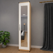 1 Door Lady Wardrobe with Mirror – Pre Assembled Single Door Storage Cabinet