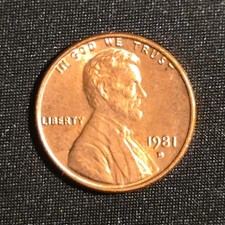 1981-D Lincoln Memorial Small Cent Copper RD Denver Business Strike