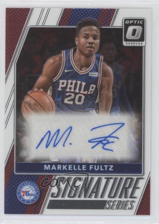2017-18 Panini Donruss Optic Signature Series Markelle Fultz #17 Auto 1x9