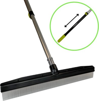Room Groom Carpet Rake and Groomer with Telescoping 54 Inch Adjustable Handle,