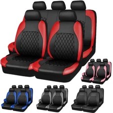 For Toyota Car Full Car Seat Cover Set PU Leather Interior Protectors Covers