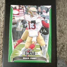 Leaf 2023 Draft Brock Purdy #19 San Francisco 49ers NFL Football Card
