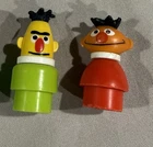 Vintage Fisher Price Little People Sesame Street Figures Bert and Ernie