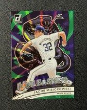 🔥JACOB MISIOROWSKI 2026 Panini Donruss UNLEASHED Green Laser #11 BREWERS🔥