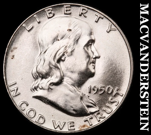 1950 Franklin Half Dollar- Silver Choice Gem Brilliant Uncirculated #i4152