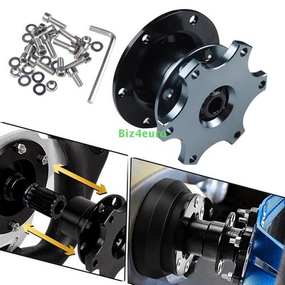 Universal Racing Car Steering Wheel Quick Release Hub Adapter Snap Off Boss Kit