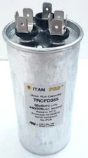 Packard Titan Pro Run Capacitor, Round, 35+5 Mfd, 440-370V, TRCFD355