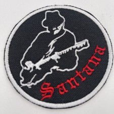 Carlos Santana Logo Patch: Iron On, Quality Embroidery, 3.3 Inch Diameter