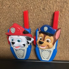 PAW Patrol Walkie Talkies Set of 2 Kids Chase  Marshall Push to Talk Works Good