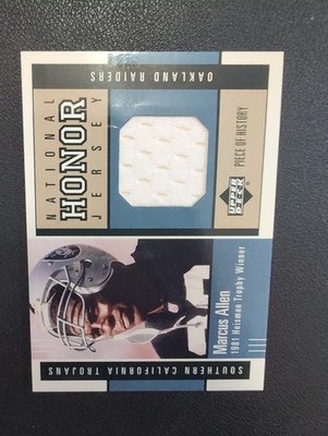 2002 Upper Deck Piece Of History - National Honor Jersey Marcus Allen #NHJ-MA 