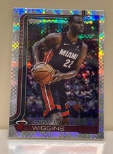 2025 Topps Basketball #77 Andrew Wiggins X-Factor Checkerboard Insert Miami Heat